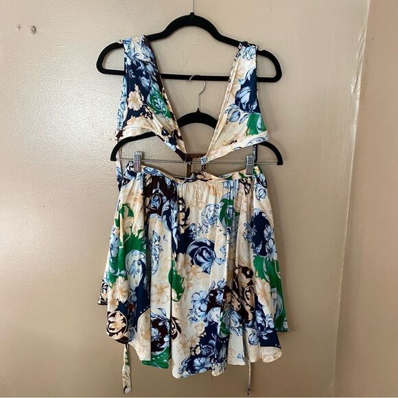 Agua Bendita Gillian dress Cardumen Multicolor rococo cherub print mini Revolve - Picture 11 of 15